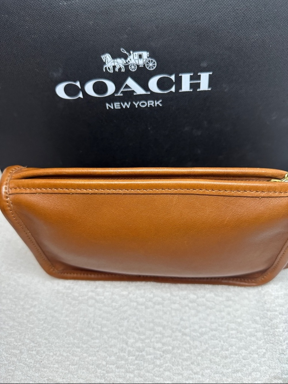 Icon Coach Makeup brown Leather Bag - Picture 3 of 9
